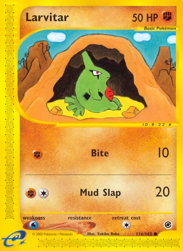 Larvitar — Expedition Base Set, Common