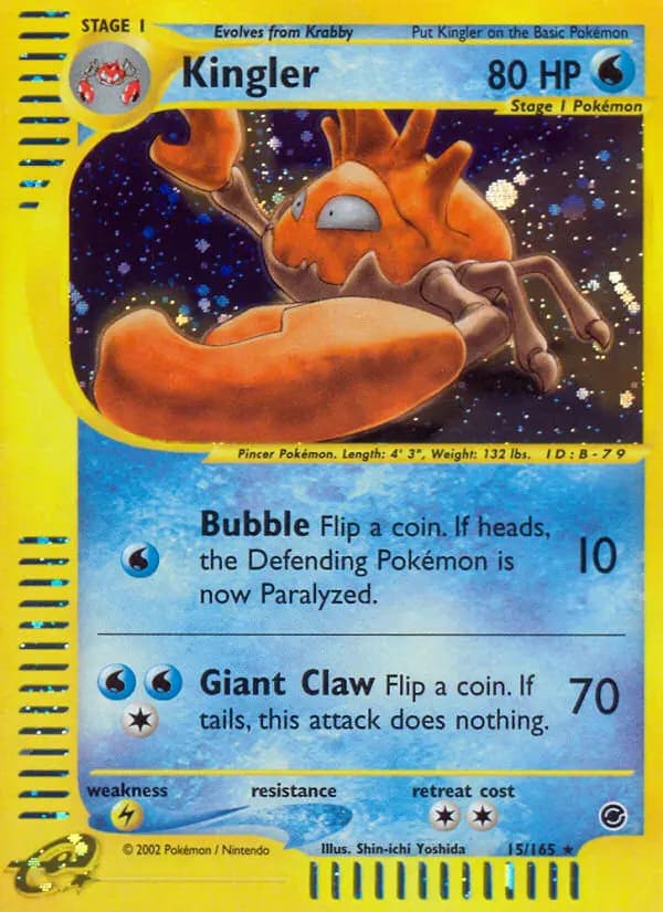 Kingler — Expedition Base Set, Rare