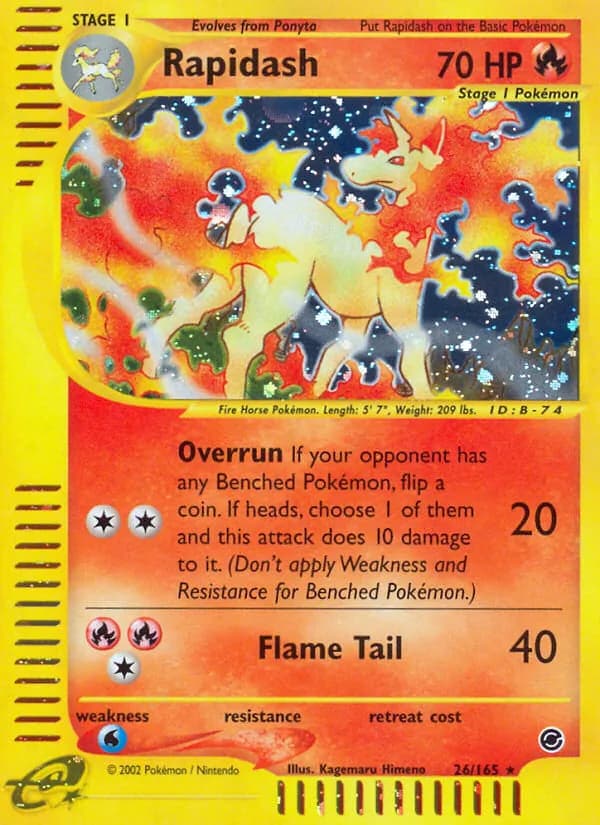 Rapidash — Expedition Base Set, Rare