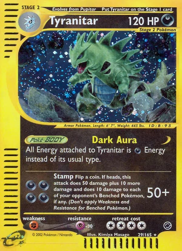 Tyranitar — Expedition Base Set, Rare