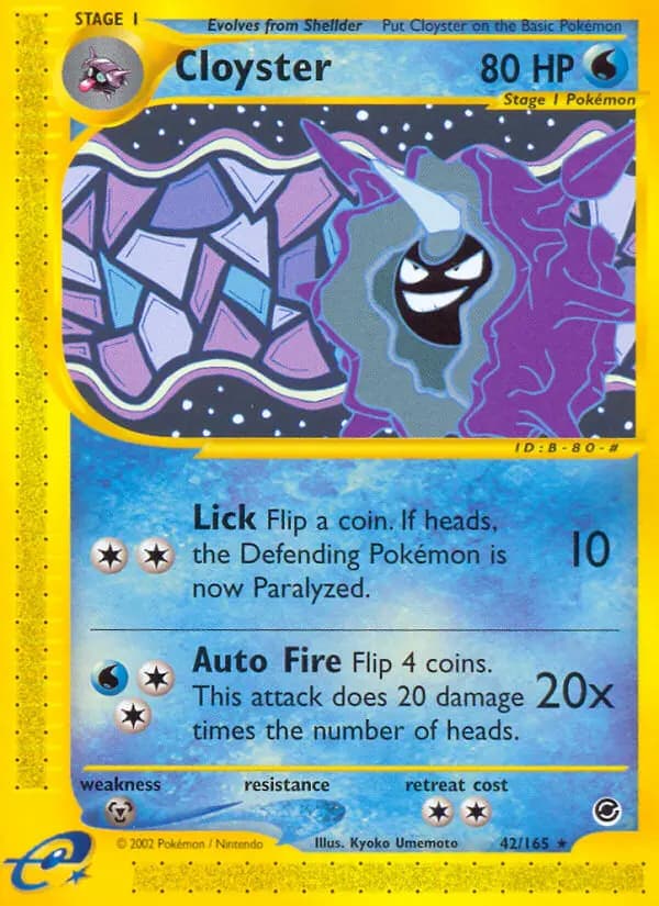 Cloyster — Expedition Base Set, Rare
