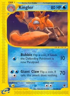 Kingler — Expedition Base Set — Rare