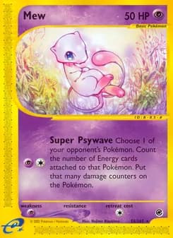 Mew — Expedition Base Set — Rare