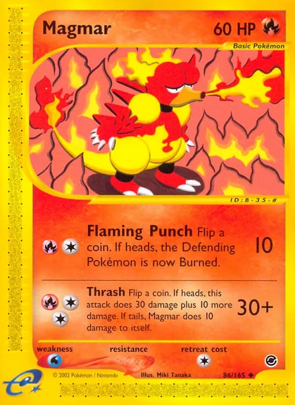 Magmar — Expedition Base Set, Uncommon