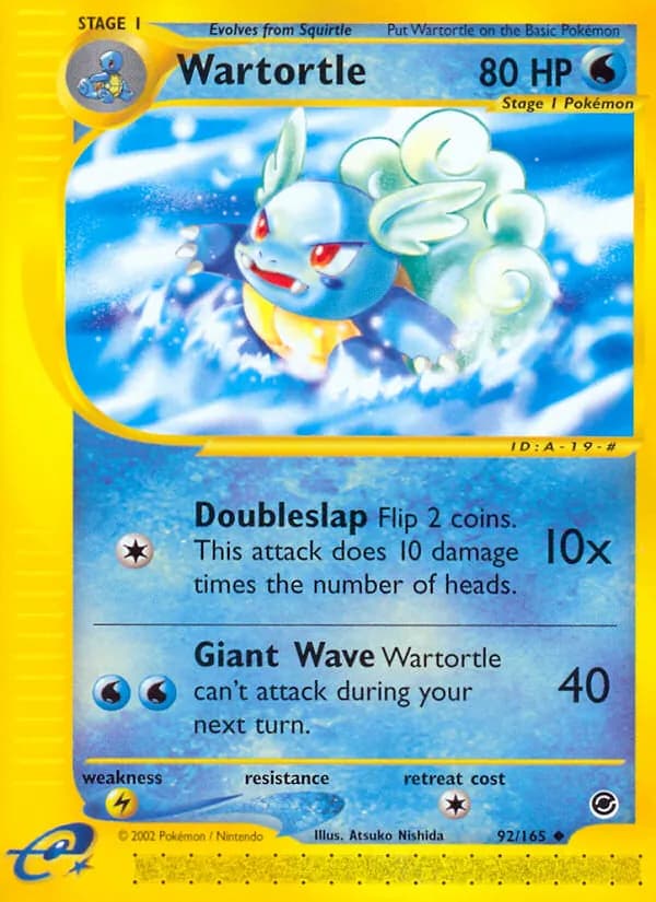 Wartortle — Expedition Base Set, Uncommon