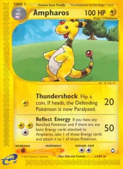 Ampharos — Aquapolis — Rare