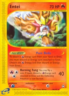Entei — Aquapolis — Rare