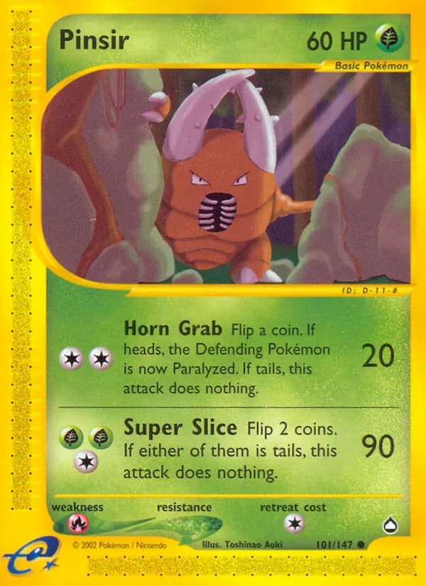 Pinsir — Aquapolis, Common