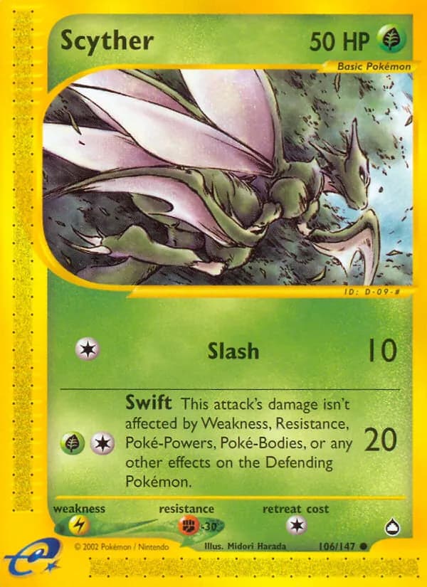 Scyther — Aquapolis, Common