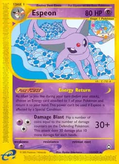 Espeon — Aquapolis — Rare