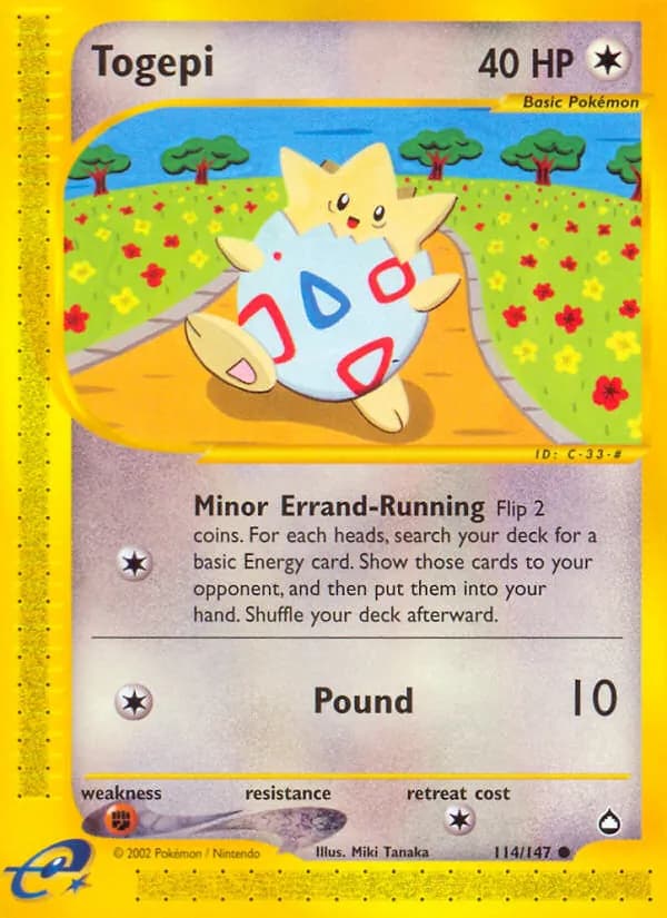 Togepi — Aquapolis, Common