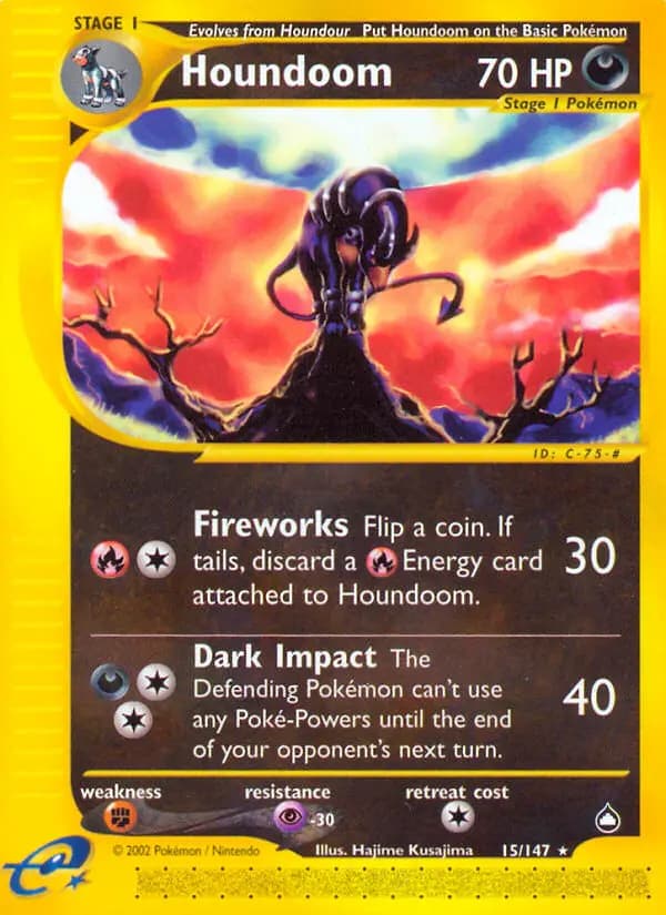 Houndoom — Aquapolis, Rare