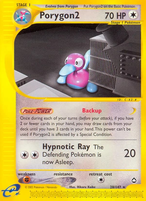 Porygon2 — Aquapolis, Rare