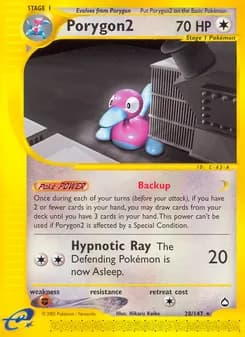 Porygon2 — Aquapolis — Rare