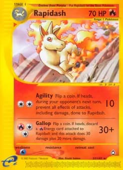 Rapidash — Aquapolis — Rare