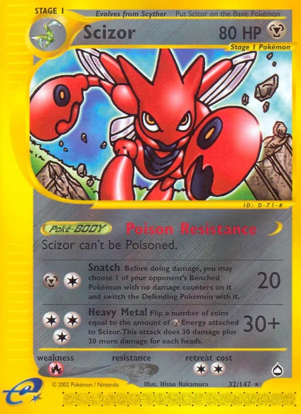 Scizor — Aquapolis, Rare