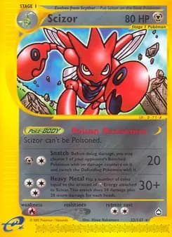 Scizor — Aquapolis — Rare