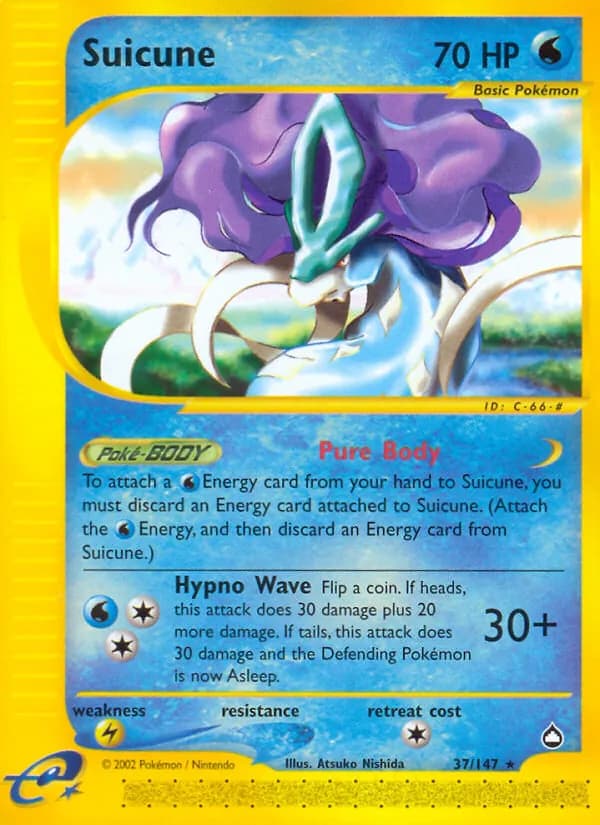 Suicune — Aquapolis, Rare