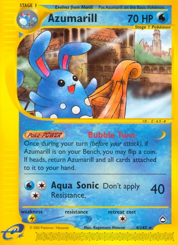 Azumarill — Aquapolis, Rare