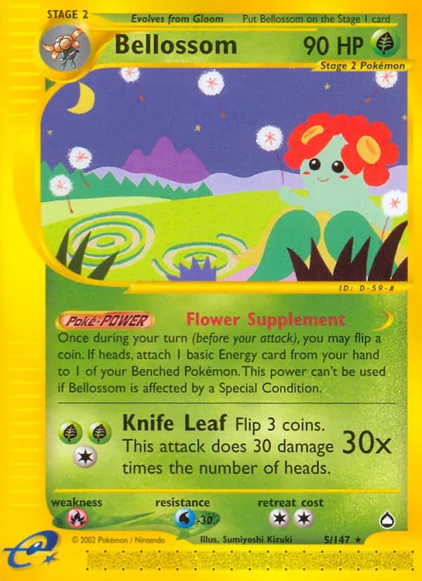 Bellossom — Aquapolis, Rare