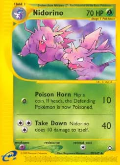 Nidorino — Aquapolis — Uncommon