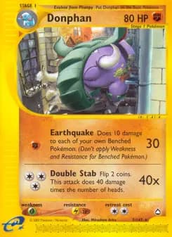 Donphan — Aquapolis — Rare