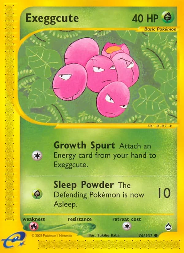 Exeggcute — Aquapolis, Common