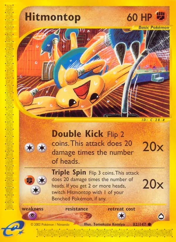 Hitmontop — Aquapolis, Common