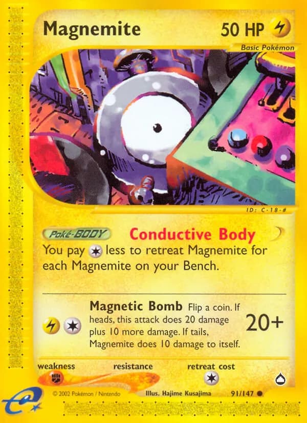 Magnemite — Aquapolis, Common
