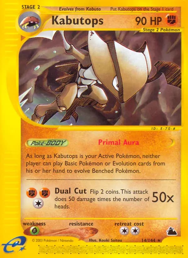 Kabutops — Skyridge, Rare