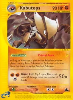 Kabutops — Skyridge — Rare