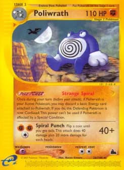 Poliwrath — Skyridge — Rare