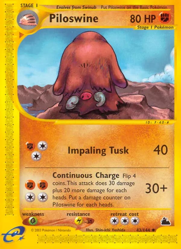 Piloswine — Skyridge, Uncommon