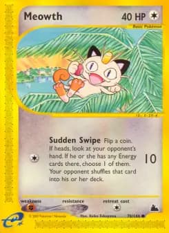 Meowth — Skyridge — Common