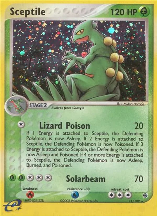 Sceptile — Ruby & Sapphire, Rare