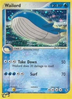 Wailord — Ruby & Sapphire — Rare