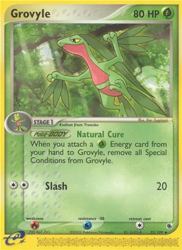 Grovyle — Ruby & Sapphire, Uncommon