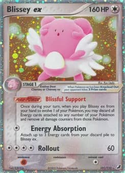 Blissey ex — Unseen Forces — Rare