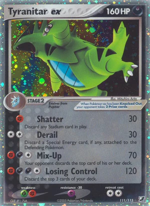 Tyranitar ex — Unseen Forces, Rare