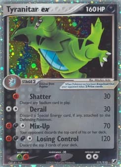 Tyranitar ex — Unseen Forces — Rare