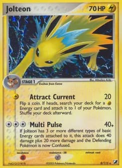 Jolteon — Unseen Forces — Rare
