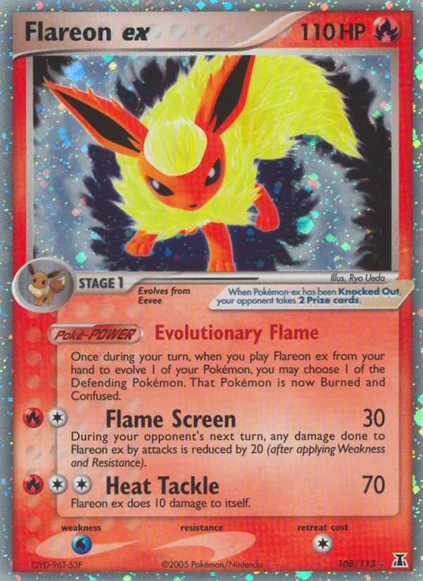 Flareon ex — Delta Species, Rare