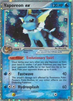 Vaporeon ex — Delta Species — Rare