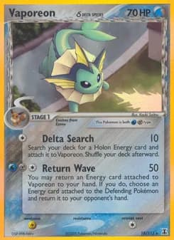 Vaporeon δ — Delta Species — Rare