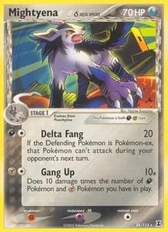 Mightyena δ — Delta Species — Rare