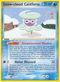 Snow-cloud Castform — Delta Species — Rare