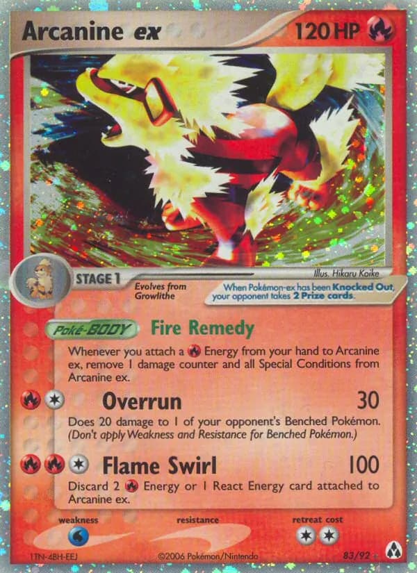 Arcanine ex — Legend Maker, Rare