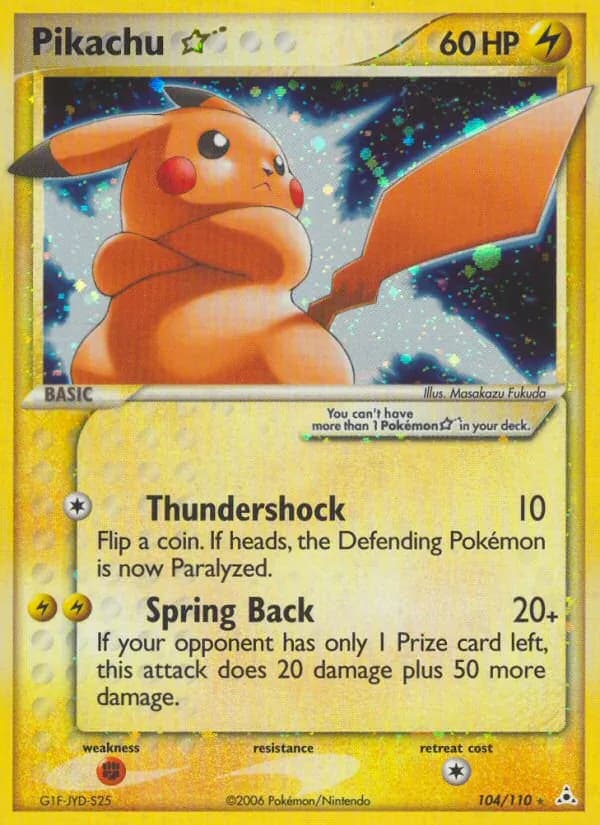 Pikachu Star — Holon Phantoms, Rare
