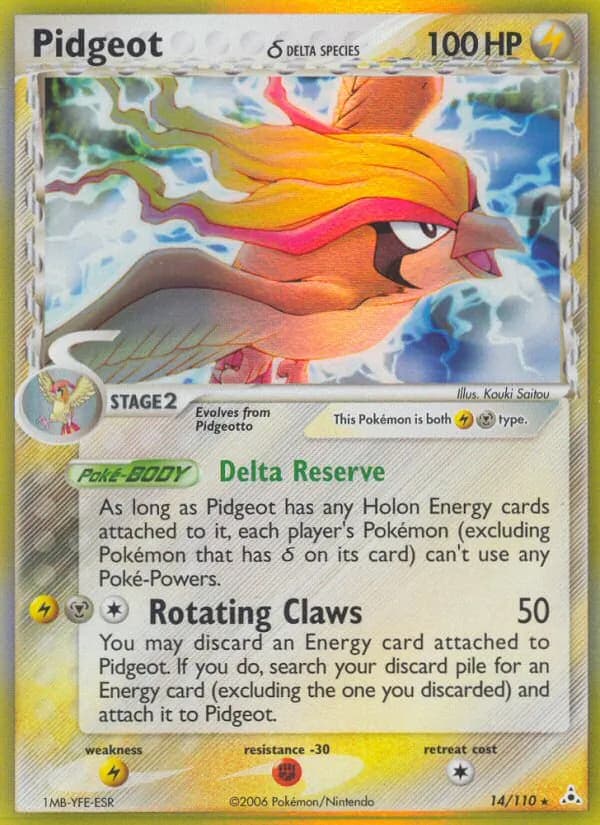 Pidgeot δ — Holon Phantoms, Rare