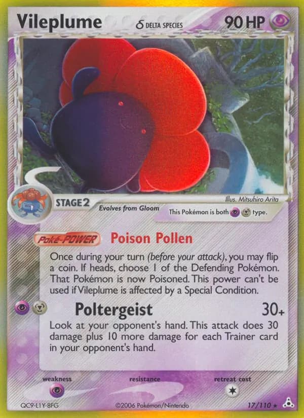 Vileplume δ — Holon Phantoms, Rare